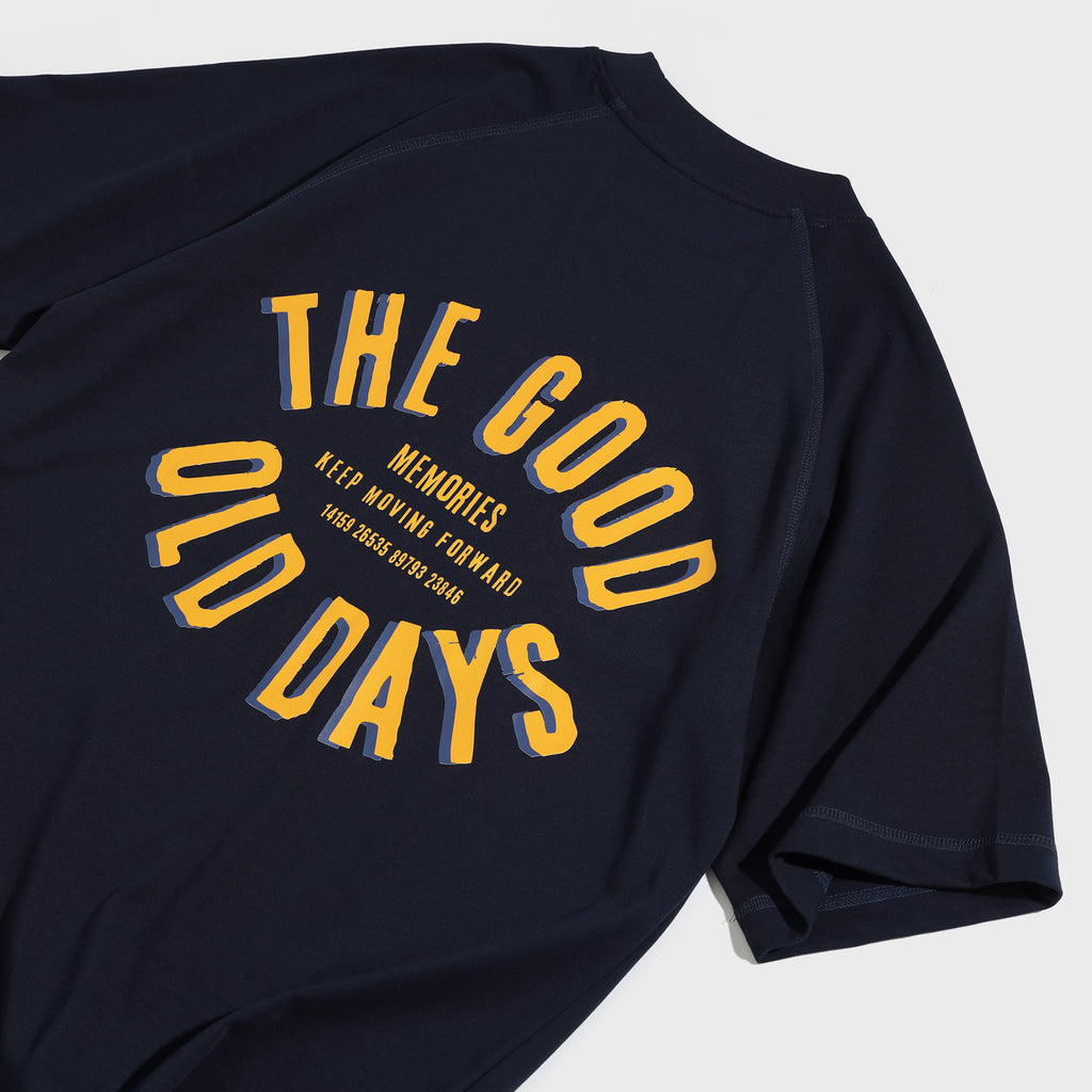 The Good Old Days oversized raglan Navy