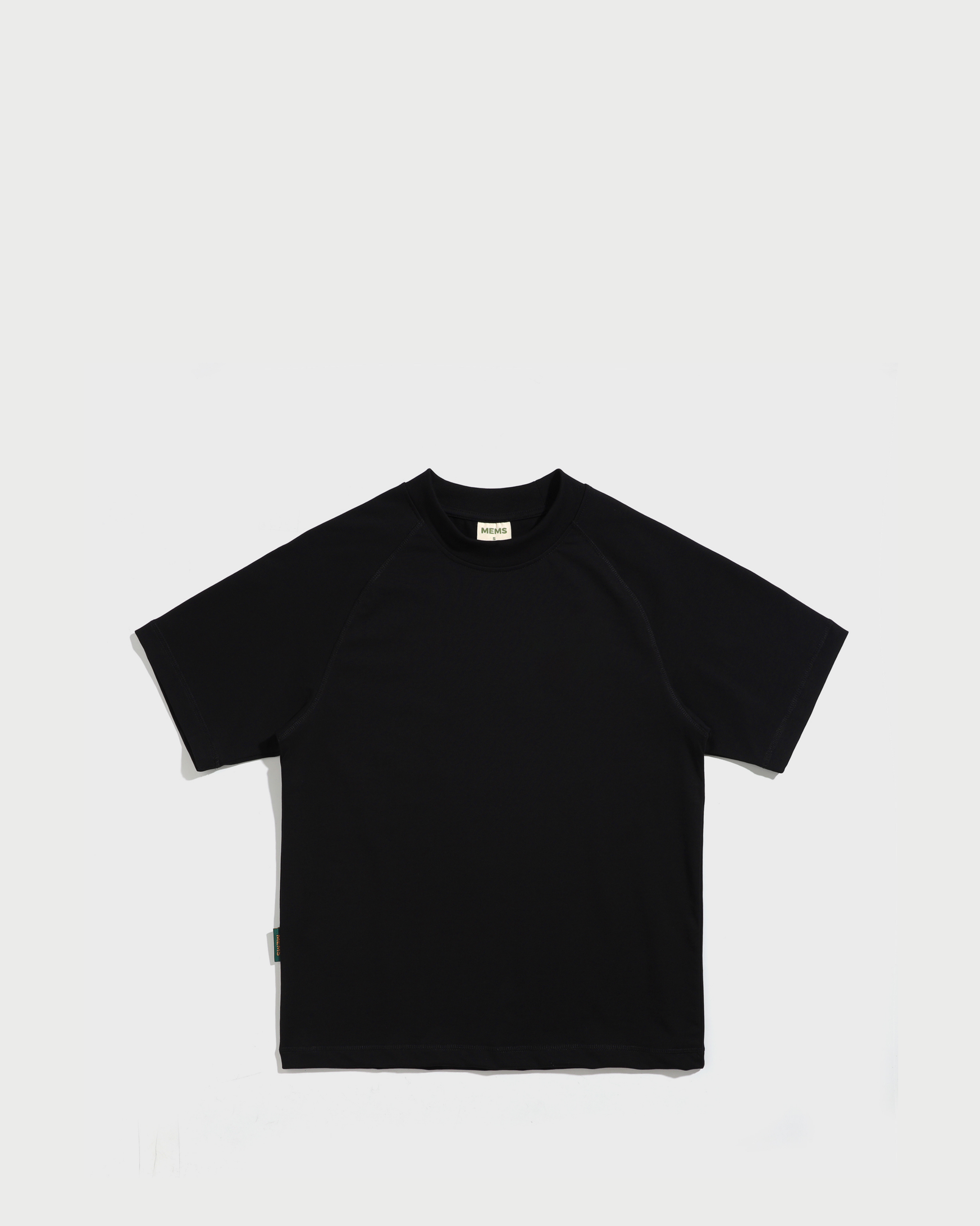 Solid oversized raglan Black