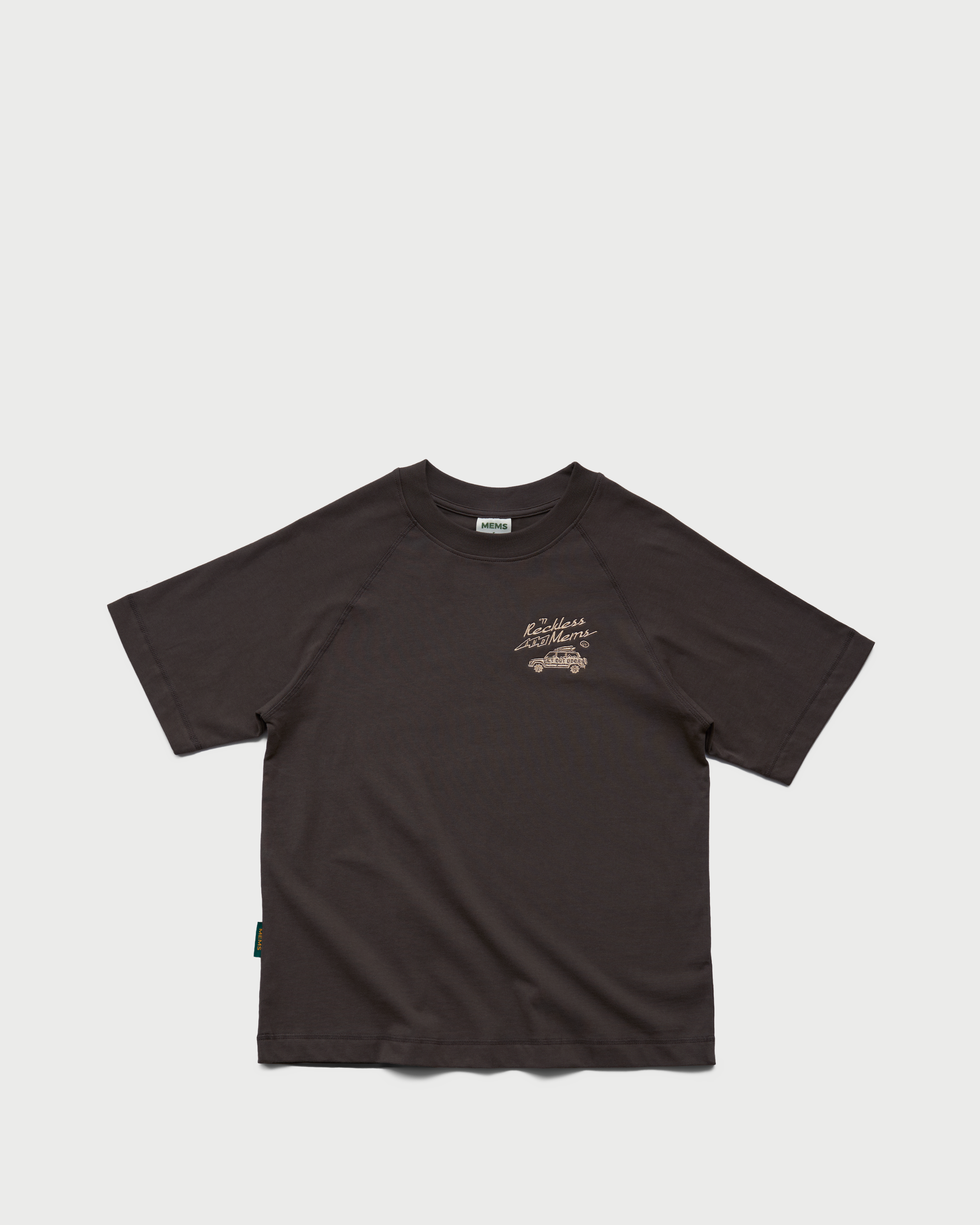 Reckless x Mems 2026 oversized raglan Charcoal