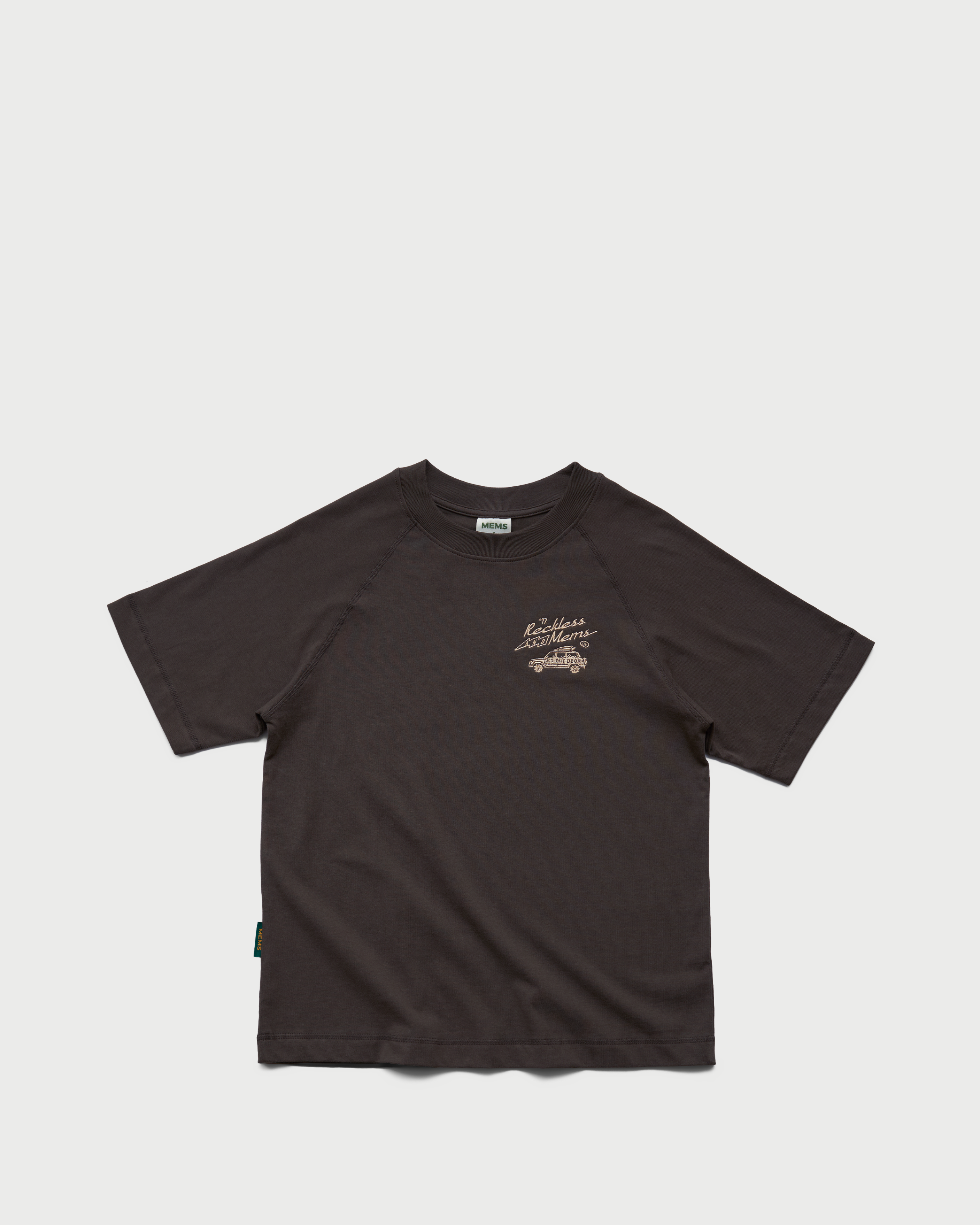 Reckless x Mems oversized raglan Charcoal