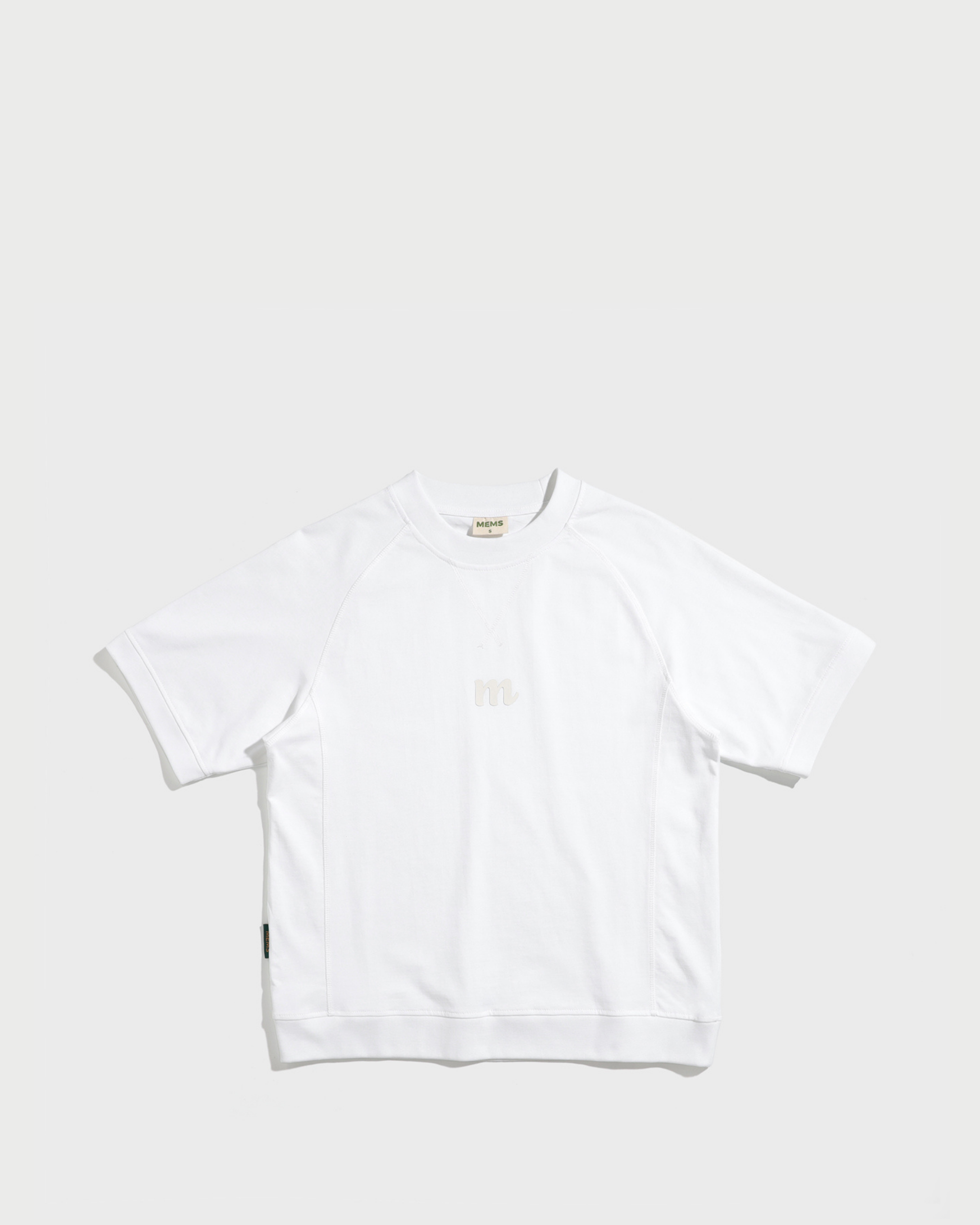 Melting oversized short sleeve sweatshirt White Cream