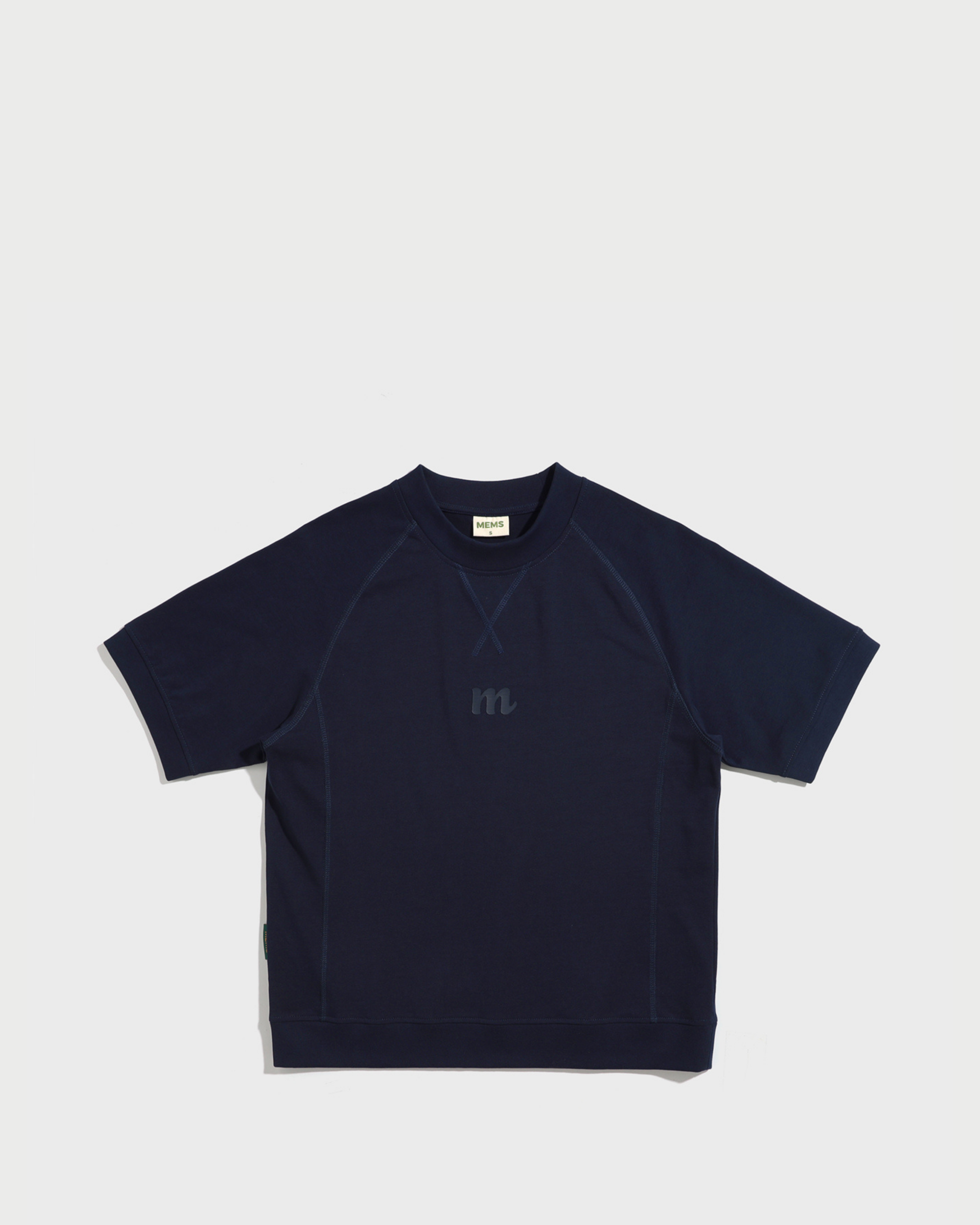 Melting oversized short sleeve sweatshirt Dark Blue