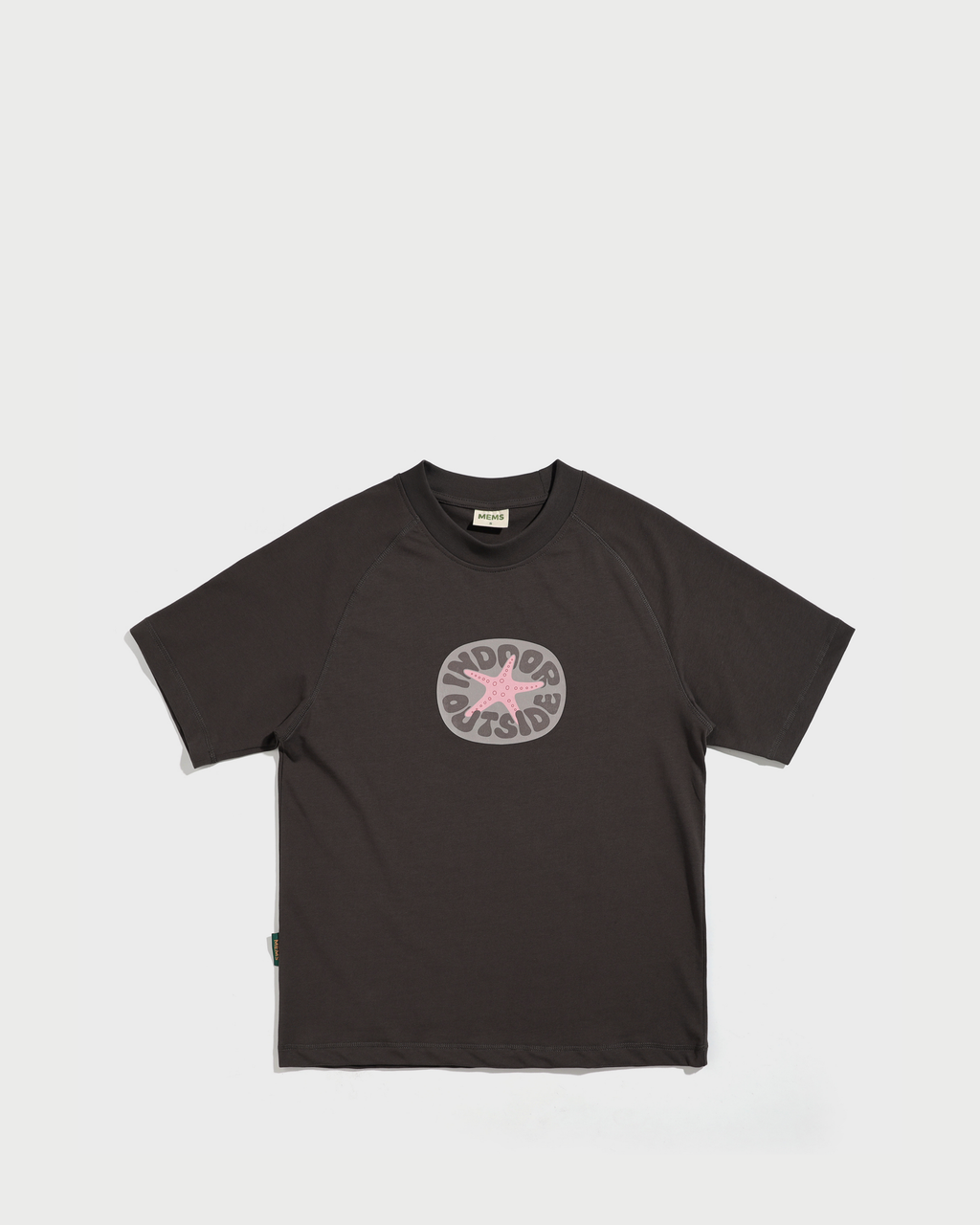 Inside Out oversized raglan Charcoal