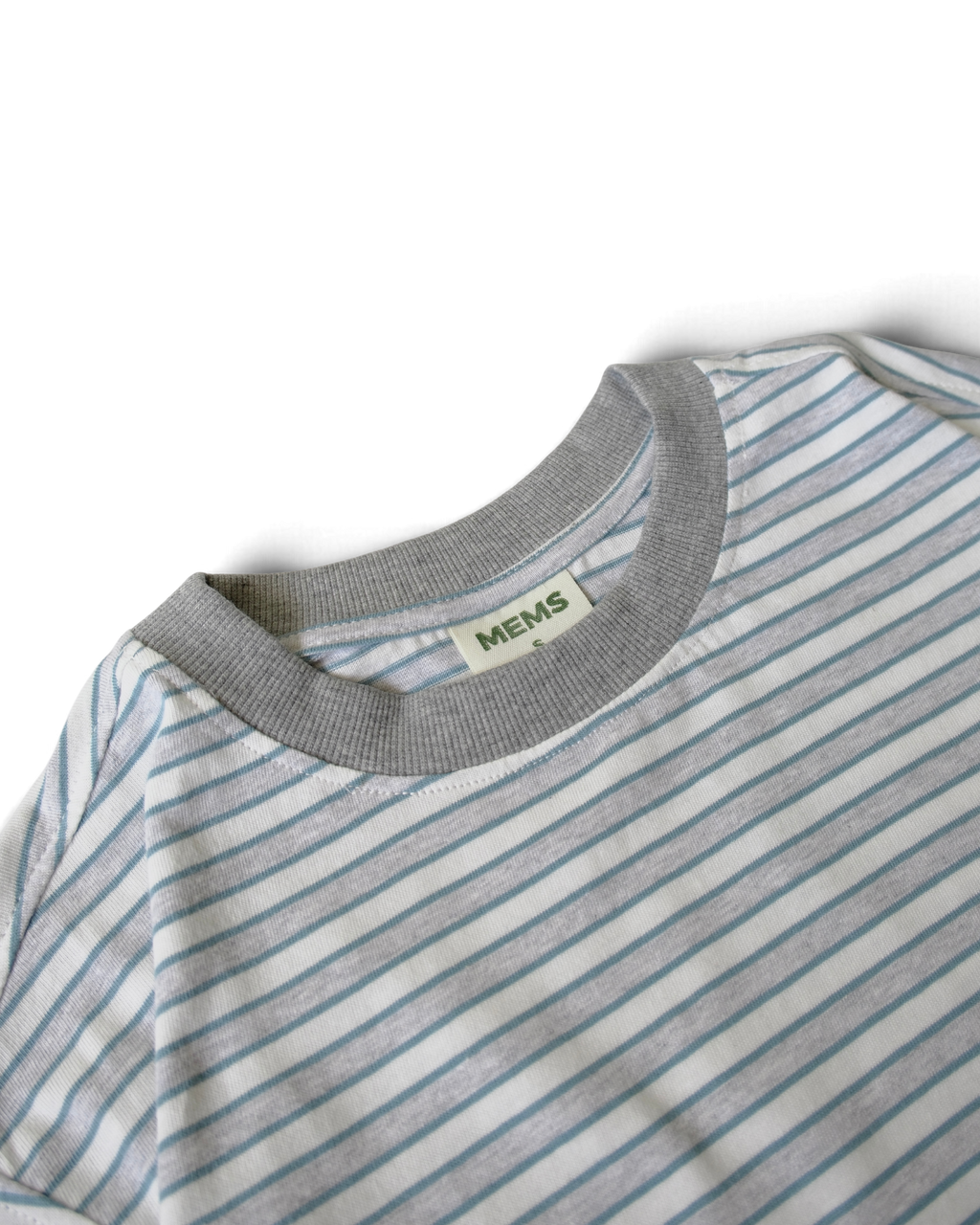 Striped Maps oversized long sleeve White&Grey