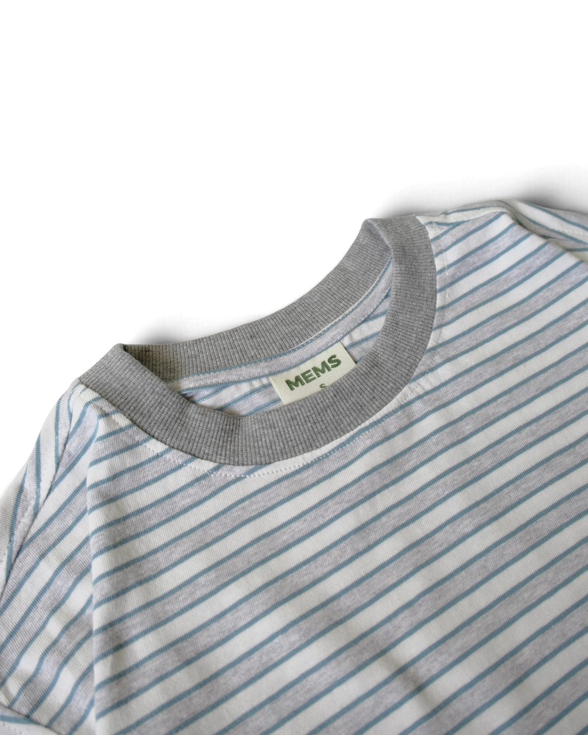 Striped Maps oversized long sleeve White&Grey