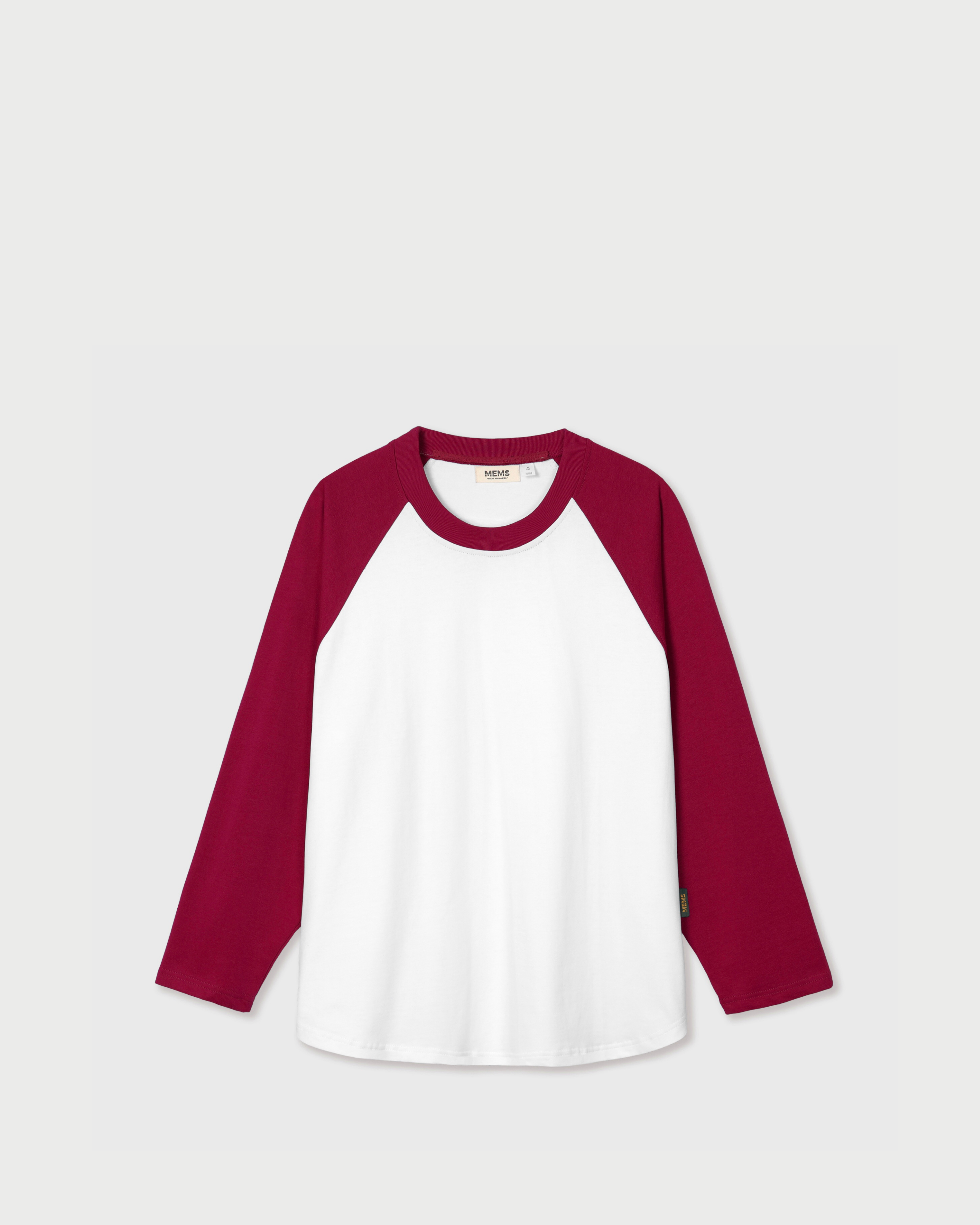 Flexible oversized raglan long sleeve White Plum