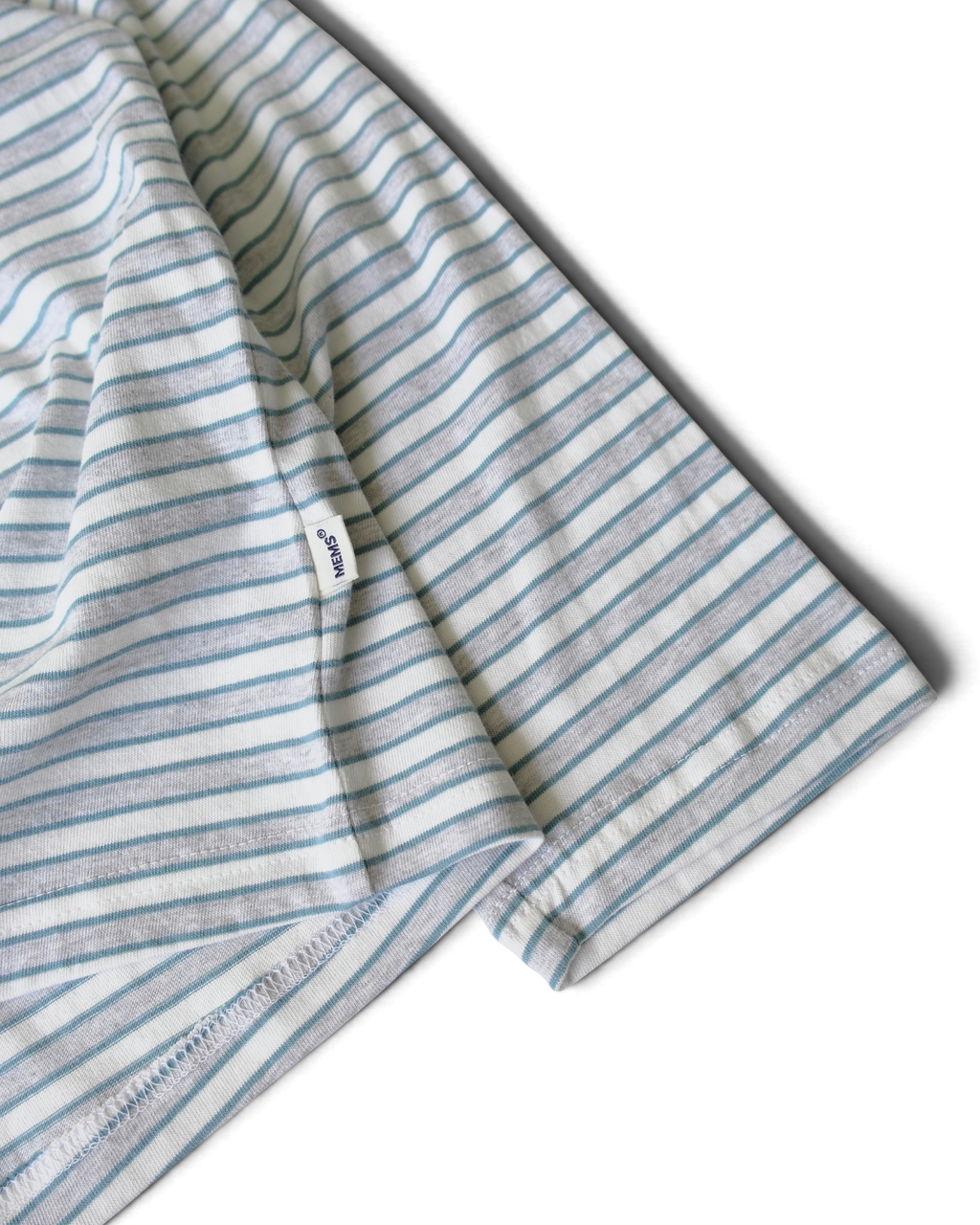 Striped Maps oversized long sleeve White&Grey