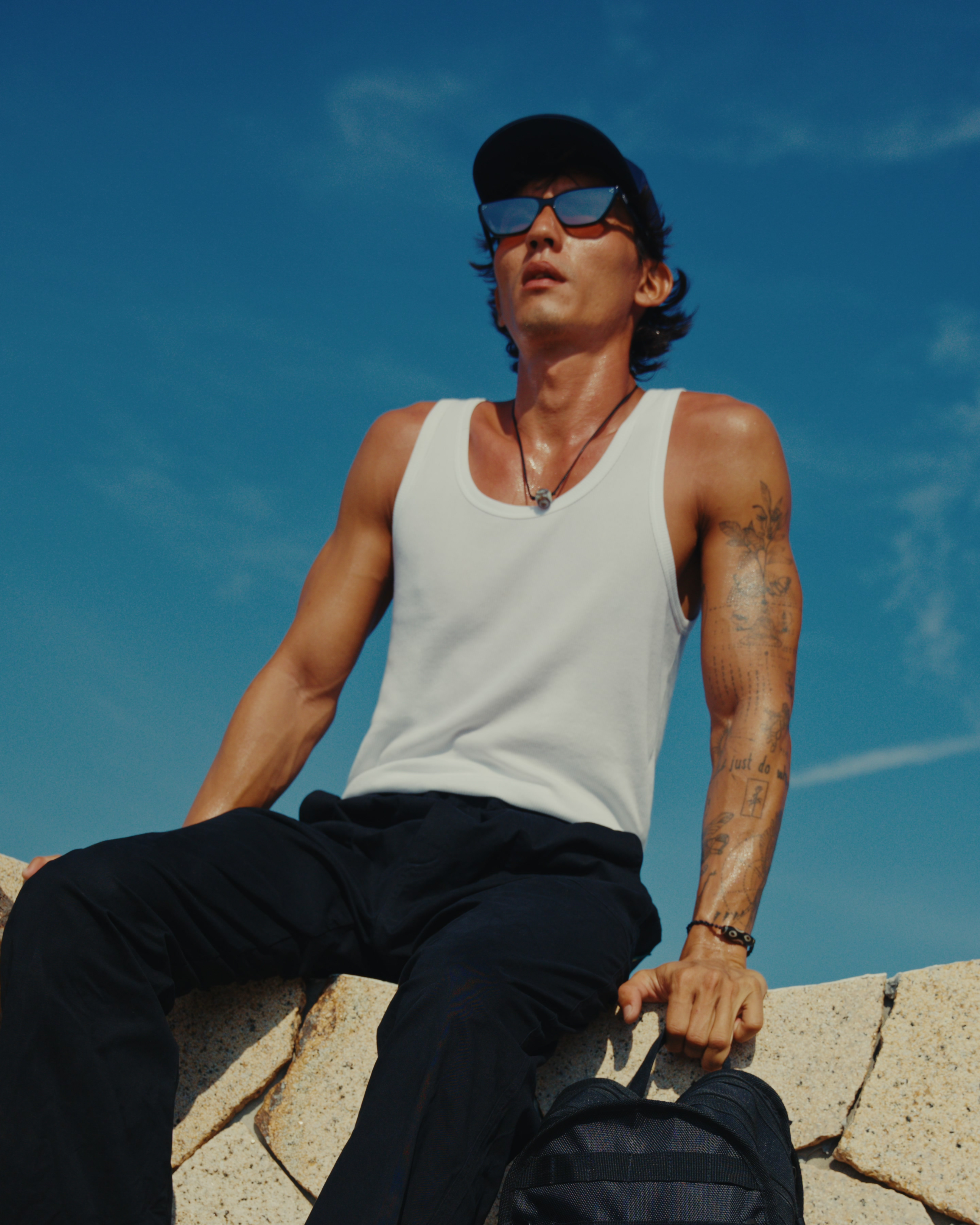 Basic tank top White