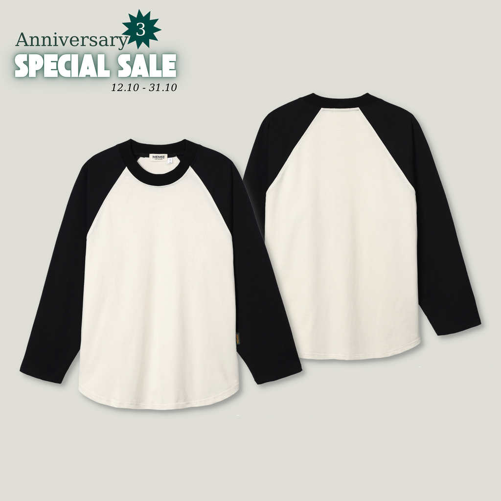 𝐅𝐥𝐞𝐱𝐢𝐛𝐥𝐞 𝐫𝐚𝐠𝐥𝐚𝐧 𝐥𝐨𝐧𝐠 𝐬𝐥𝐞𝐞𝐯𝐞 Cream Black
