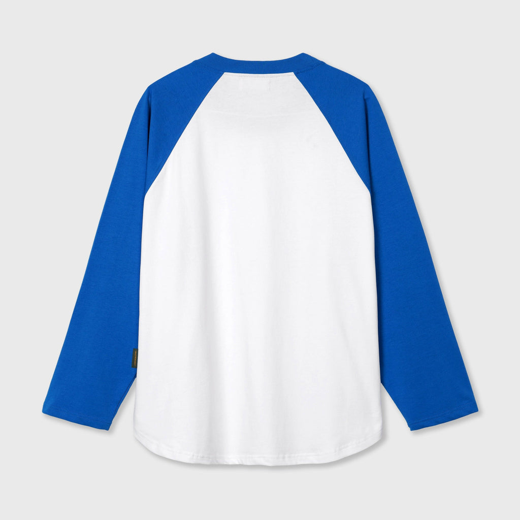 𝐅𝐥𝐞𝐱𝐢𝐛𝐥𝐞 𝐫𝐚𝐠𝐥𝐚𝐧 𝐥𝐨𝐧𝐠 𝐬𝐥𝐞𝐞𝐯𝐞 White Blue