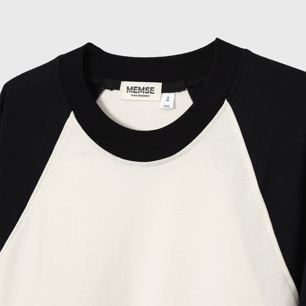𝐅𝐥𝐞𝐱𝐢𝐛𝐥𝐞 𝐫𝐚𝐠𝐥𝐚𝐧 𝐥𝐨𝐧𝐠 𝐬𝐥𝐞𝐞𝐯𝐞 Cream Black