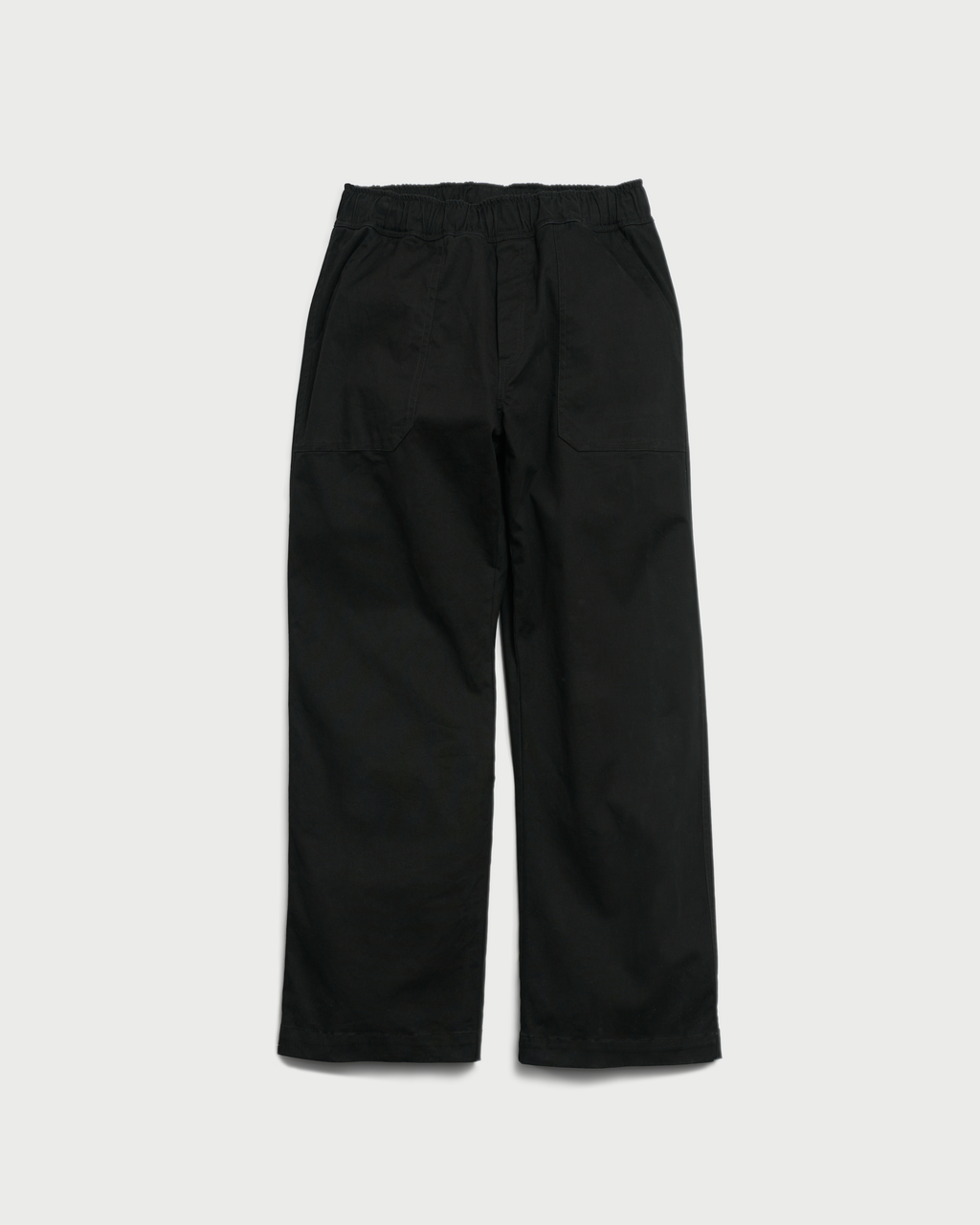 Traverse relaxed straight trousers Black