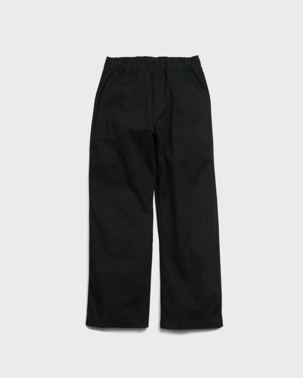 Traverse relaxed straight trousers Black