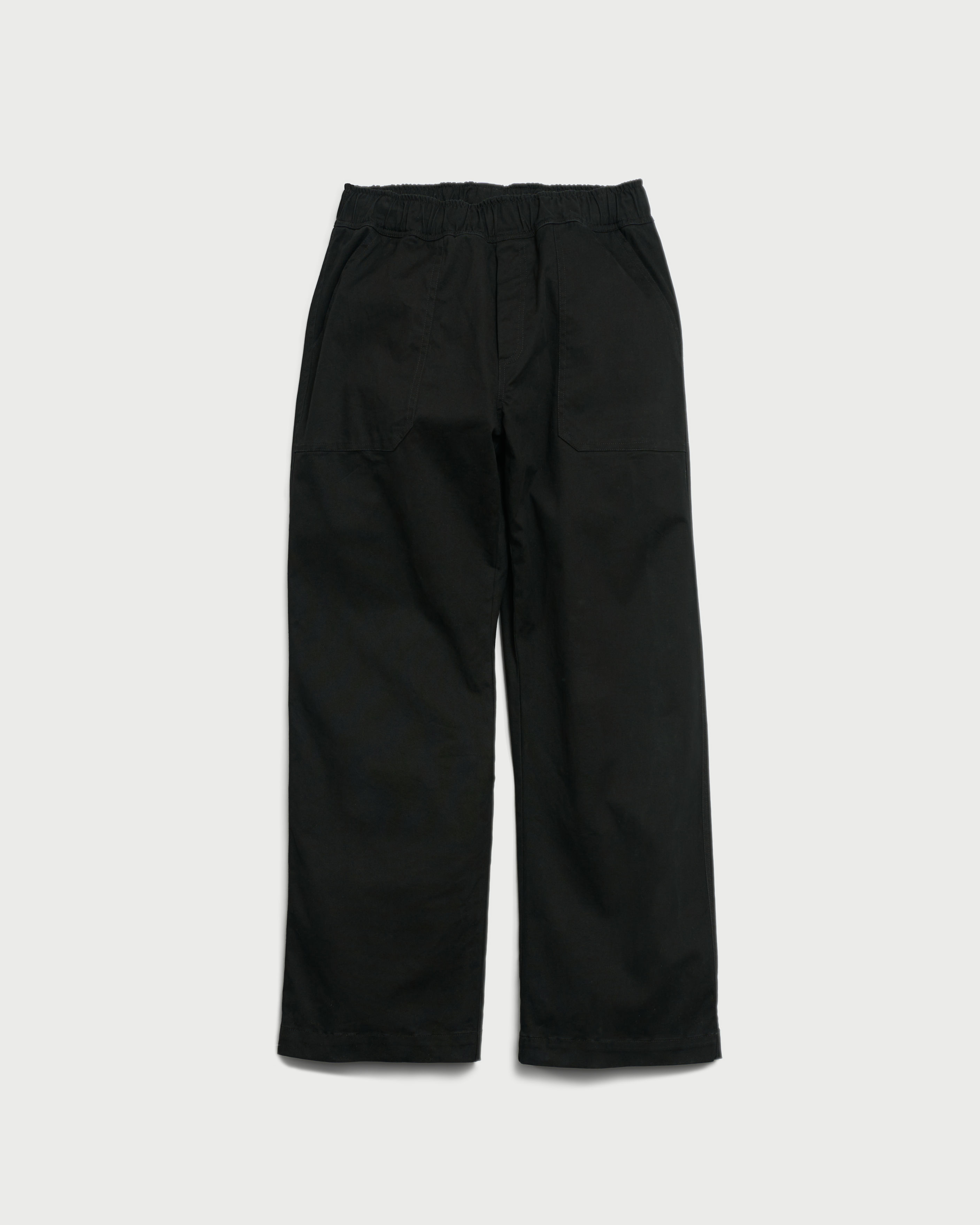 Traverse relaxed straight trousers Black