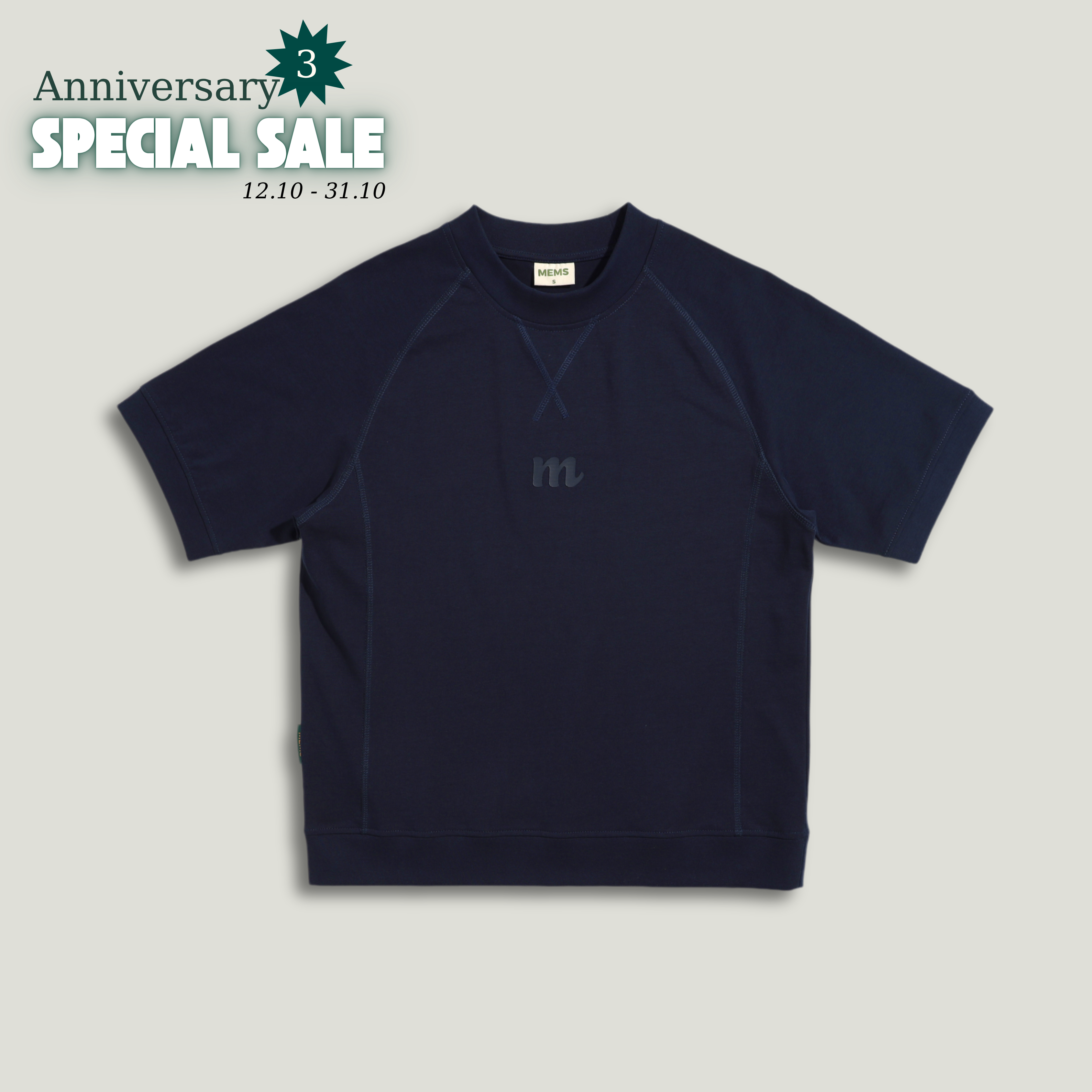 𝐌𝐞𝐥𝐭𝐢𝐧𝐠 𝐒𝐡𝐨𝐫𝐭 𝐒𝐥𝐞𝐞𝐯𝐞 𝐒𝐰𝐞𝐚𝐭𝐬𝐡𝐢𝐫𝐭 Dark Blue
