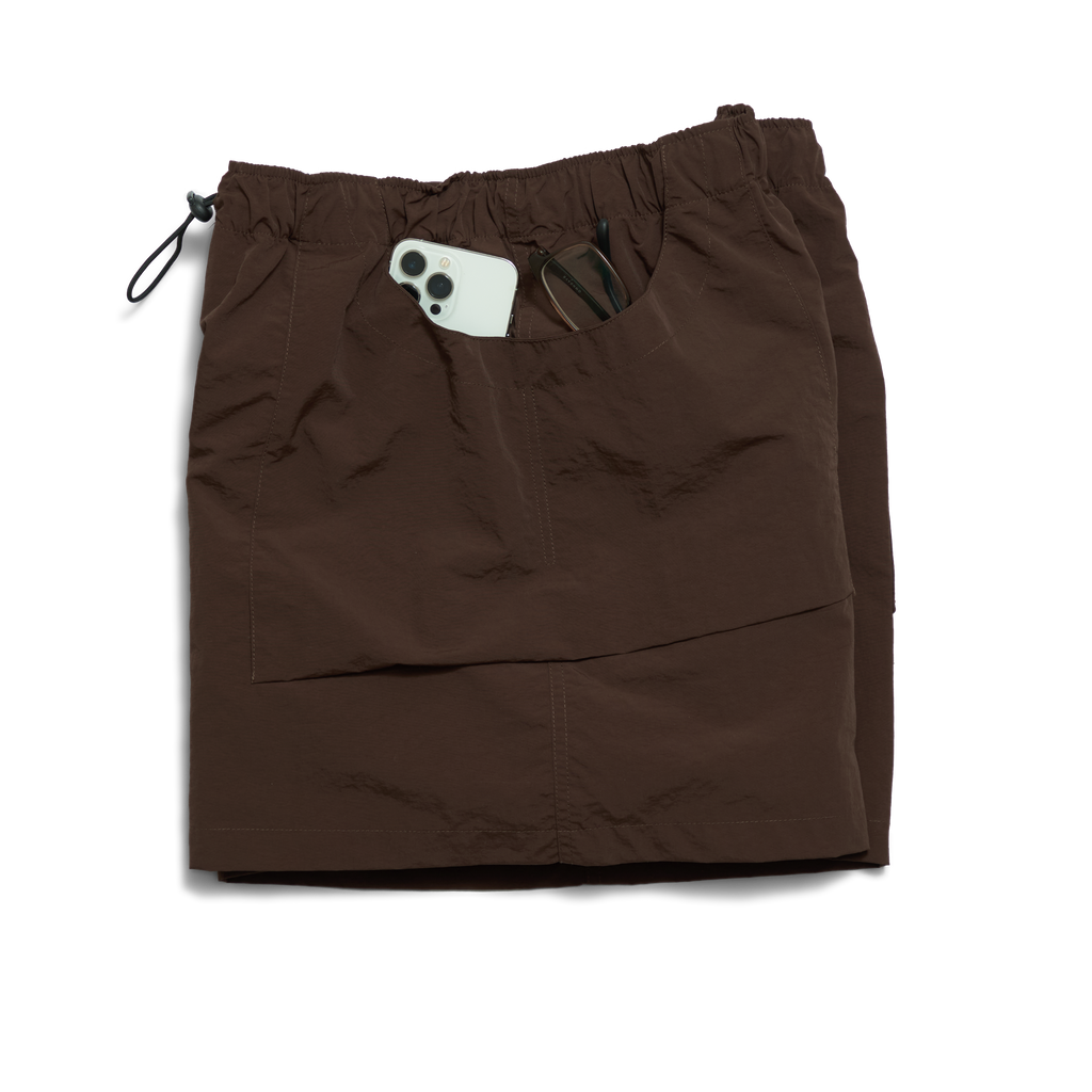 Flexible active shorts Dark Brown