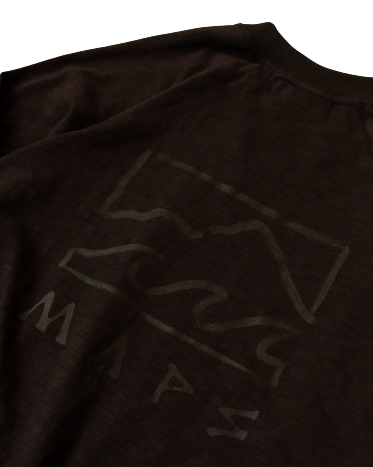 Maps oversized raglan long sleeve Dark Brown
