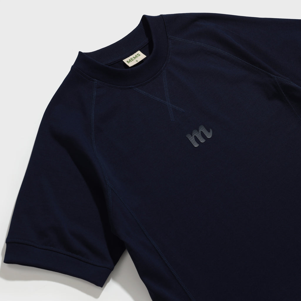 𝐌𝐞𝐥𝐭𝐢𝐧𝐠 𝐒𝐡𝐨𝐫𝐭 𝐒𝐥𝐞𝐞𝐯𝐞 𝐒𝐰𝐞𝐚𝐭𝐬𝐡𝐢𝐫𝐭 Dark Blue