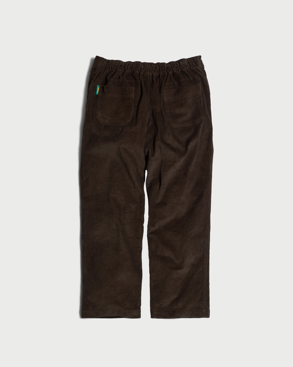 Corduroy relaxed straight trousers Dark Brown