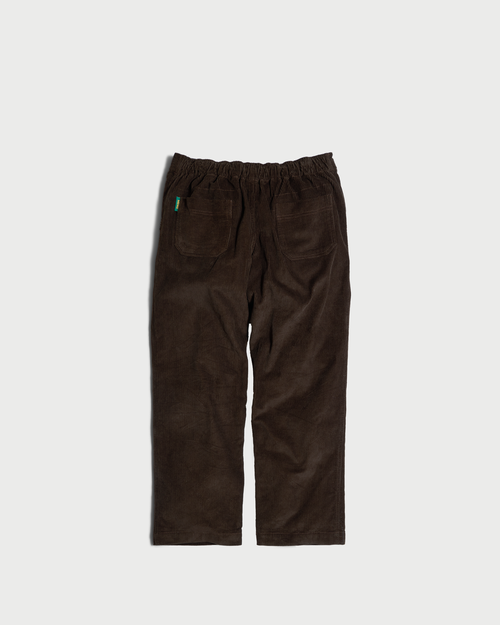 Corduroy relaxed straight trousers Dark Brown