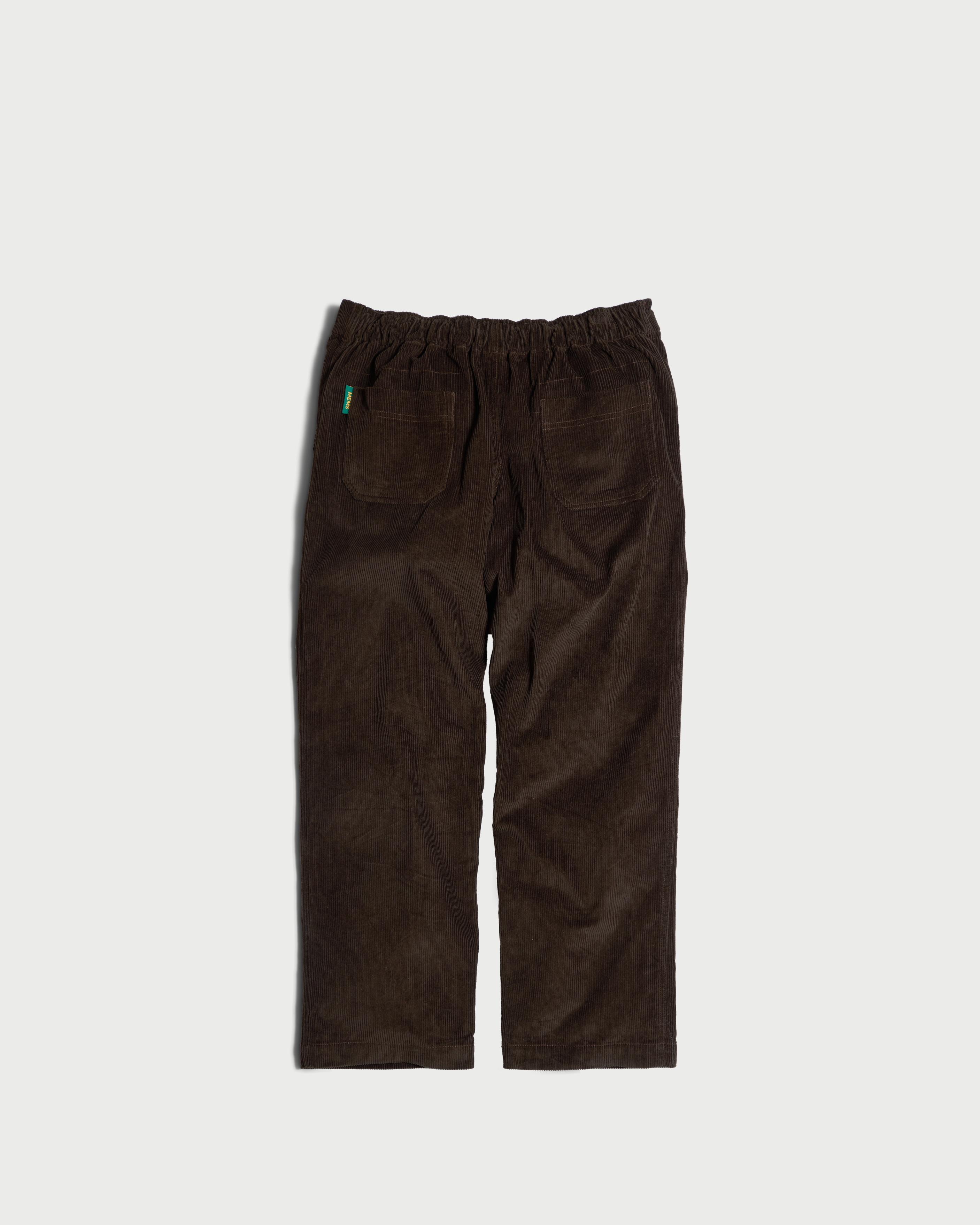 Corduroy relaxed straight trousers Dark Brown