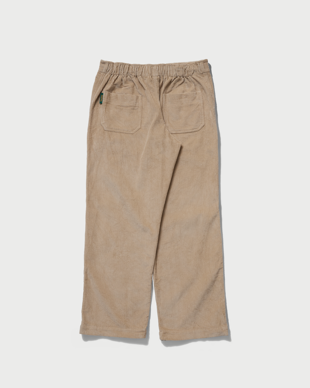 Corduroy relaxed straight trousers Beige