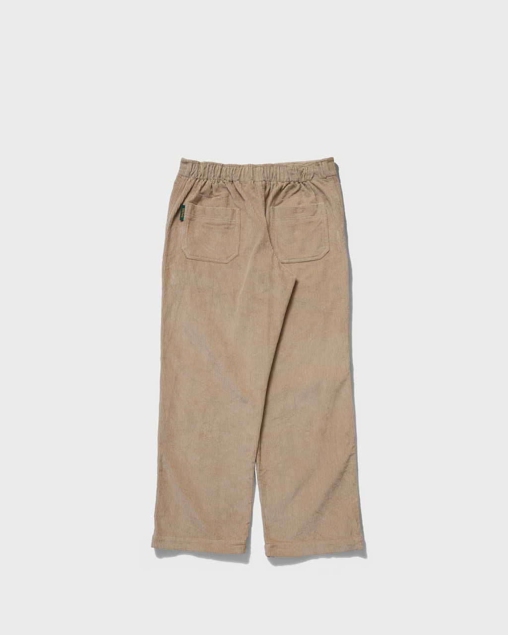 Corduroy relaxed straight trousers Beige