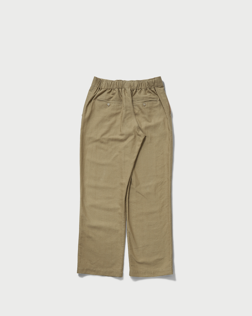Linen relaxed straight trousers Beige
