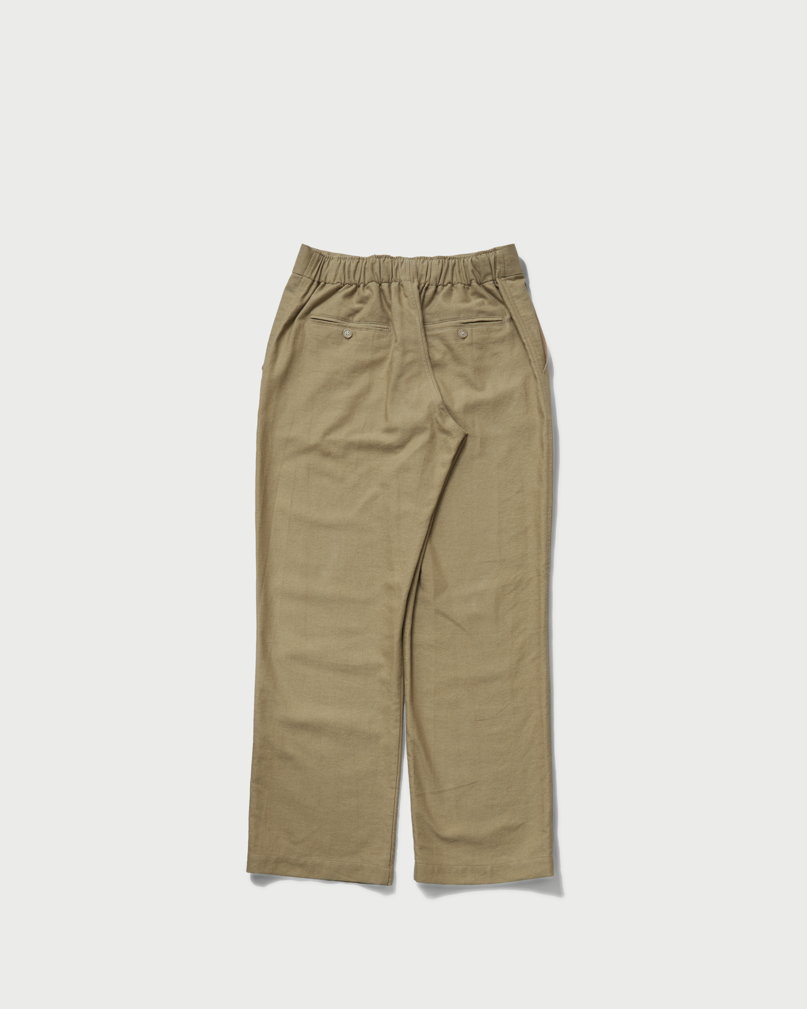 Linen relaxed straight trousers Beige