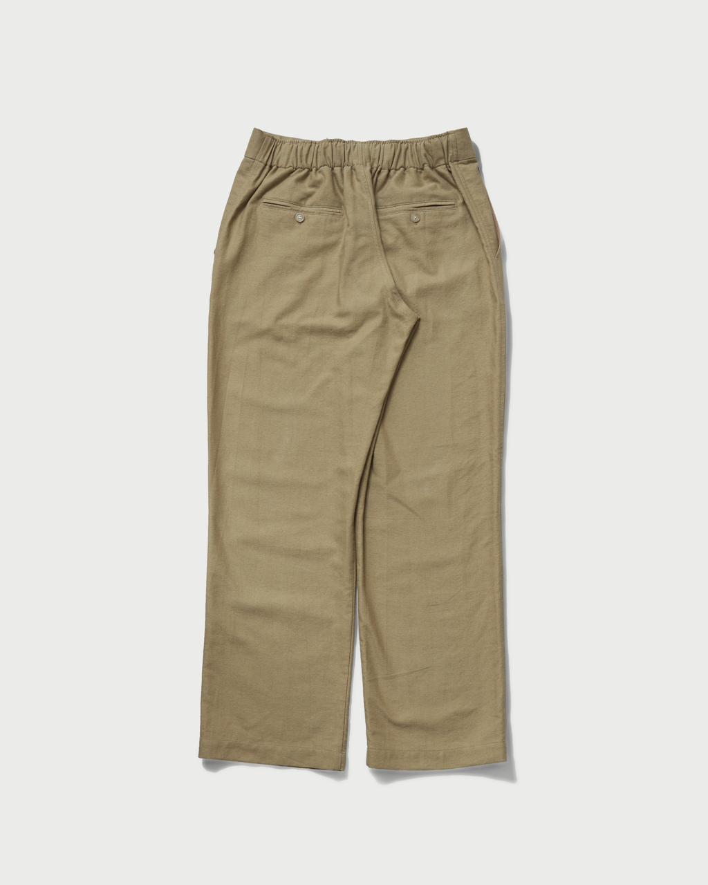Linen relaxed straight trousers Beige