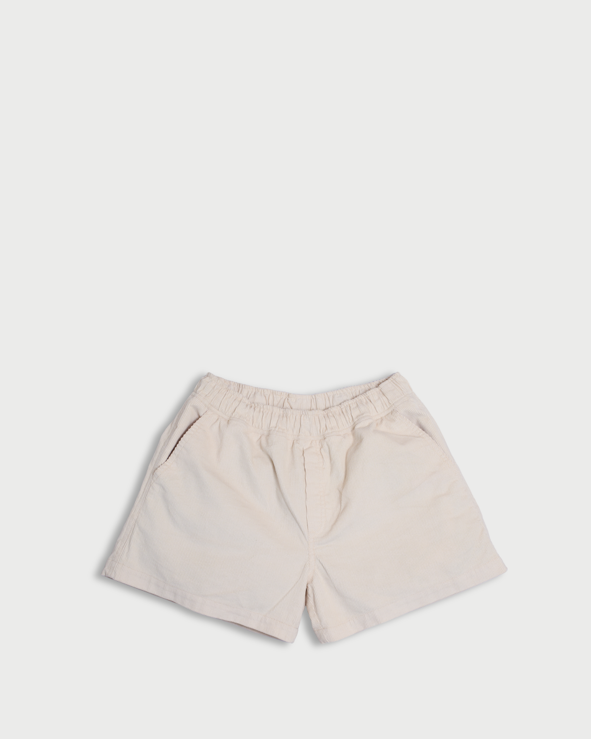 Corduroy relaxed shorts Cream