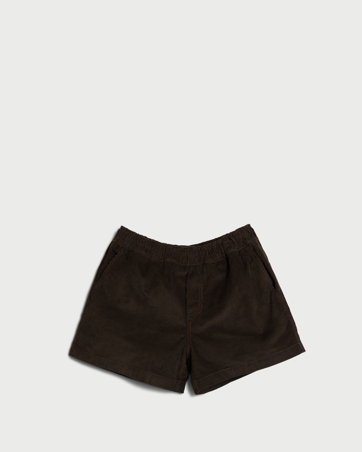 Corduroy relaxed shorts Dark Brown
