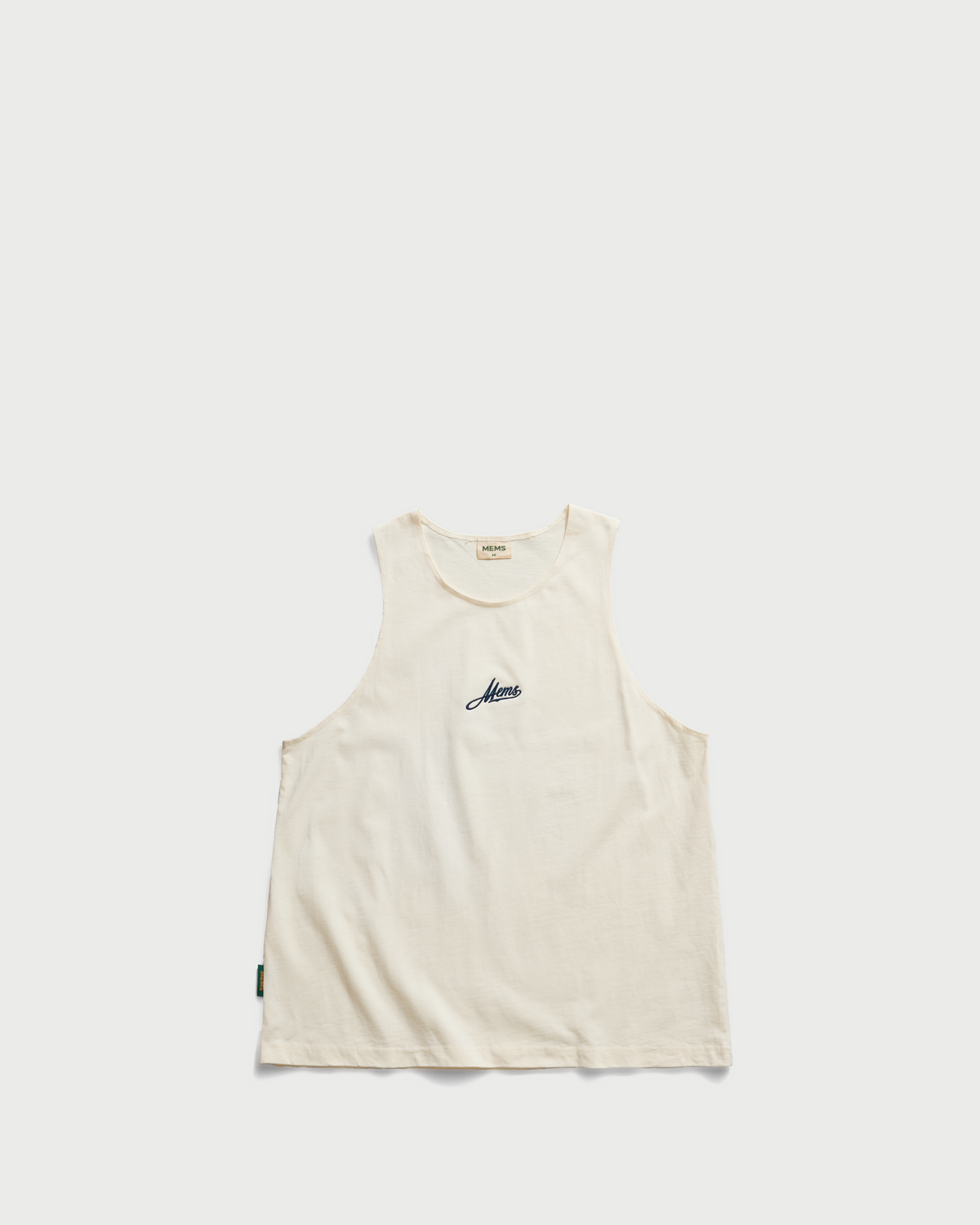 Embo Logo oversized tank top Cream