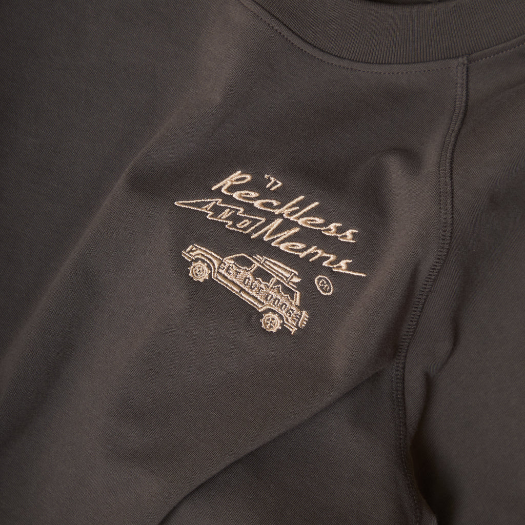 Reckless x Mems oversized raglan Charcoal