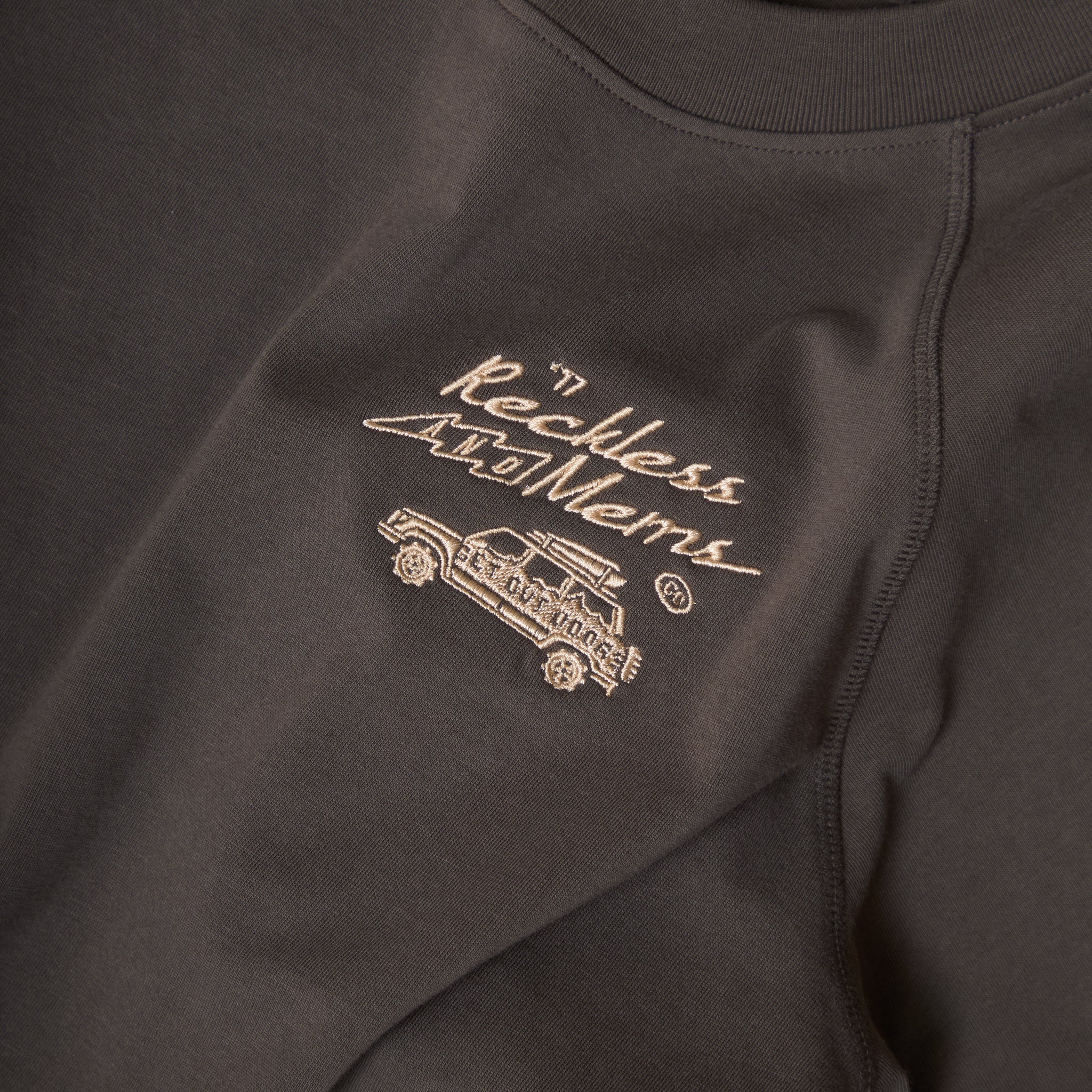 Reckless x Mems oversized raglan Charcoal