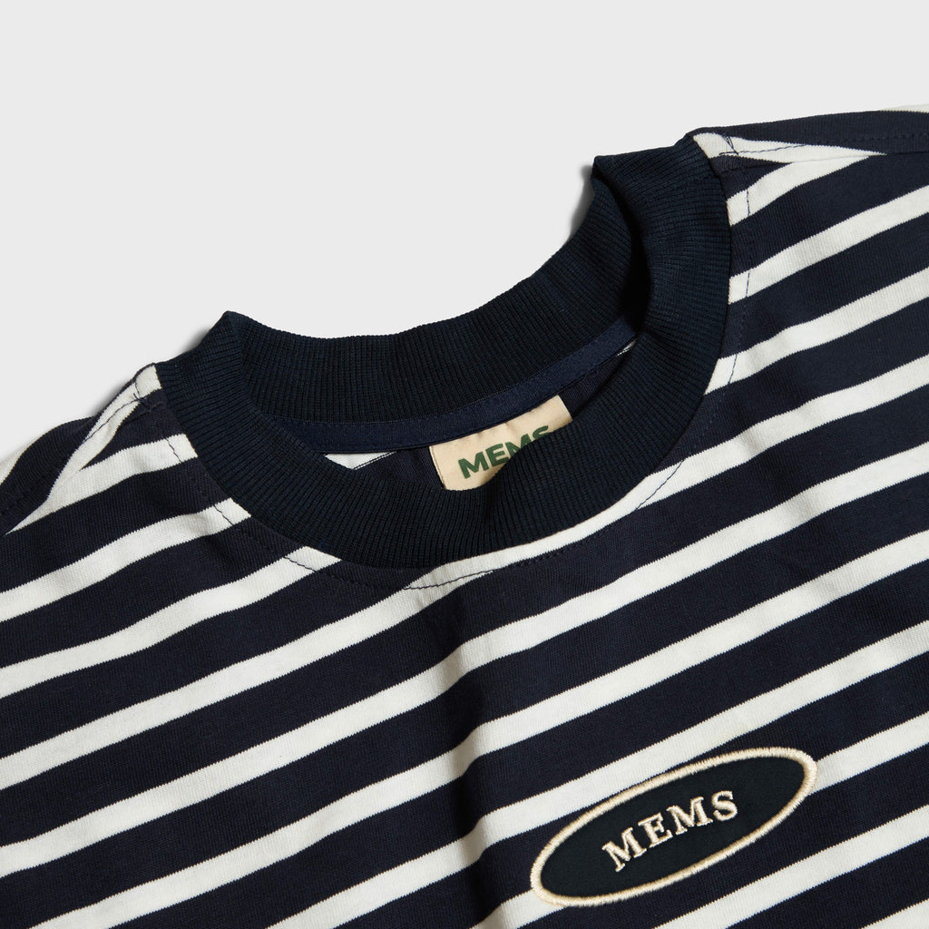 𝐒𝐭𝐫𝐢𝐩𝐞𝐝 𝐌𝐢𝐧𝐢 𝐋𝐨𝐠𝐨 𝐭-𝐬𝐡𝐢𝐫𝐭 Navy&White