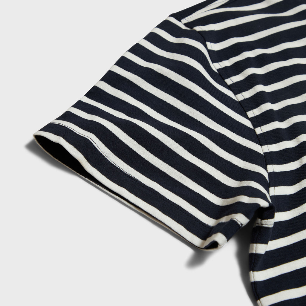 𝐒𝐭𝐫𝐢𝐩𝐞𝐝 𝐌𝐢𝐧𝐢 𝐋𝐨𝐠𝐨 𝐭-𝐬𝐡𝐢𝐫𝐭 Navy&White