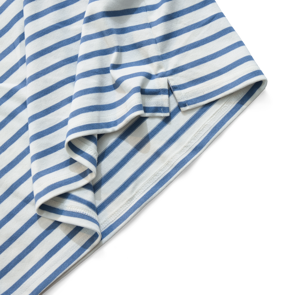 𝐒𝐭𝐫𝐢𝐩𝐞𝐝 𝐌𝐢𝐧𝐢 𝐋𝐨𝐠𝐨 𝐭-𝐬𝐡𝐢𝐫𝐭 Blue&Cream