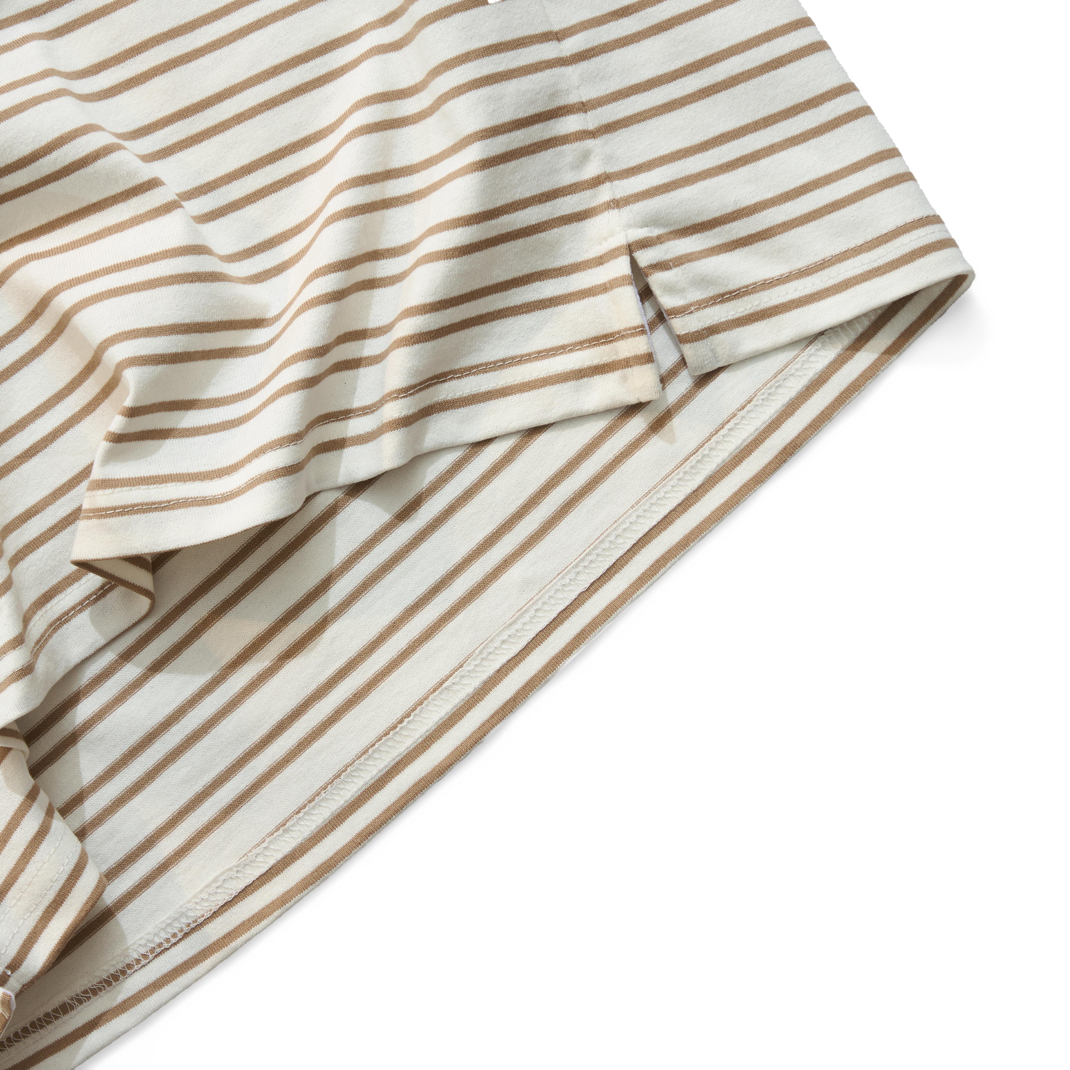 𝐒𝐭𝐫𝐢𝐩𝐞𝐝 𝐌𝐢𝐧𝐢 𝐋𝐨𝐠𝐨 𝐭-𝐬𝐡𝐢𝐫𝐭 Beige&Cream