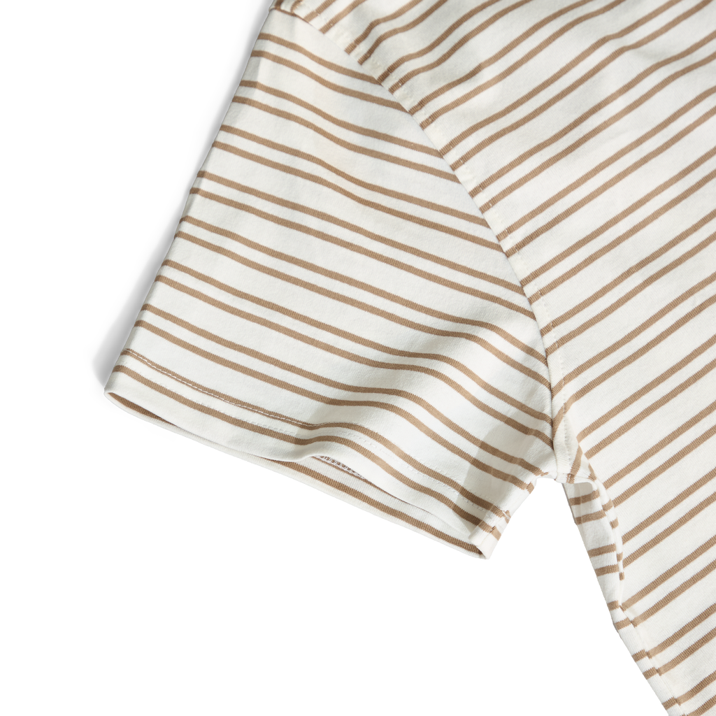 𝐒𝐭𝐫𝐢𝐩𝐞𝐝 𝐌𝐢𝐧𝐢 𝐋𝐨𝐠𝐨 𝐭-𝐬𝐡𝐢𝐫𝐭 Beige&Cream