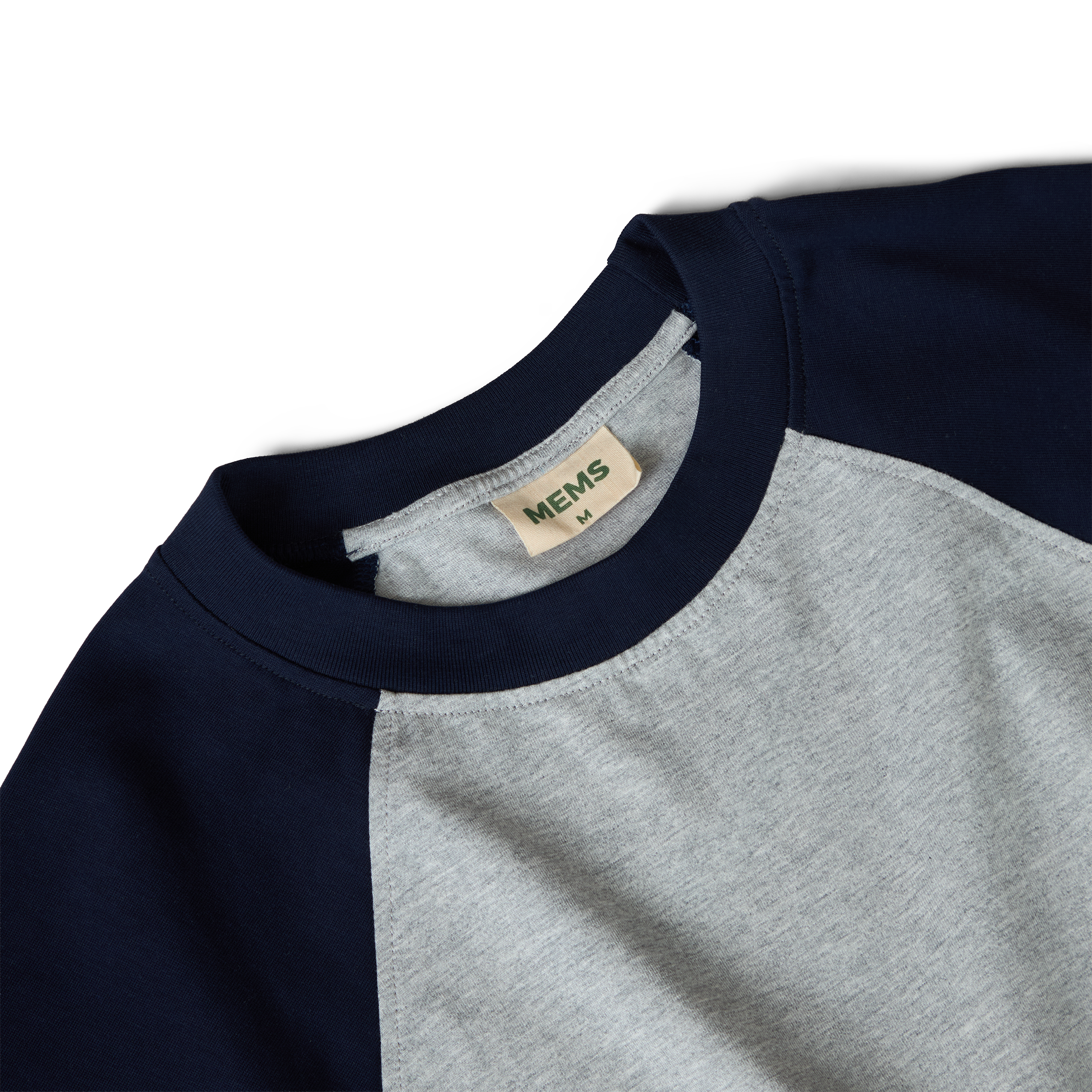 Flexible oversized raglan long sleeve Grey Navy