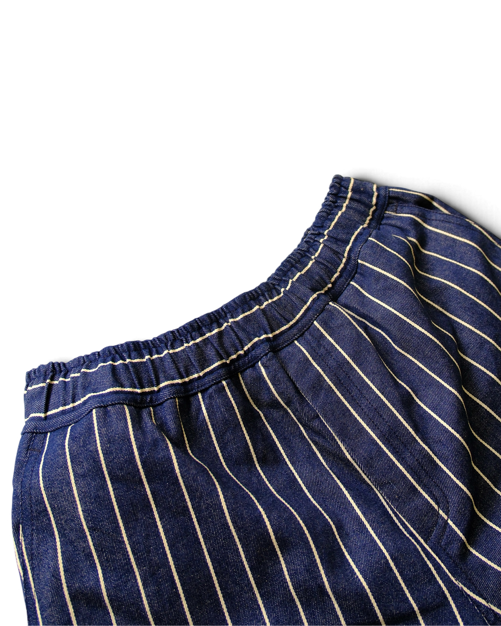 Leisure Stripe relaxed shorts Deep Denim